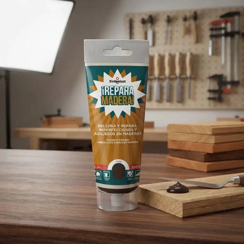 Reparador De Madera Sinteplast Color Nogal Mate Para Interiores 200 Ml - Imagen 4