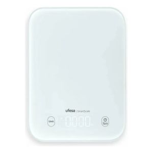 Balanza De Cocina Ufesa Smartscale Cristal Templado 5 Kg Blanco 5 Kg