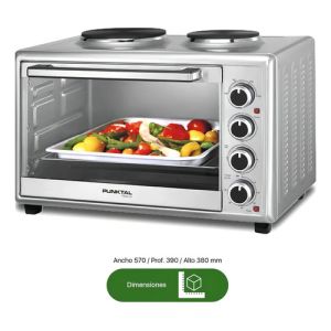 Horno De Mesa Eléctrico Punktal Pk-48lix 48 Litros Color Gris