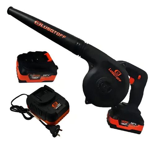 Sopladora Inalambrica Lusqtoff 2 Baterias Black Series Color Negro