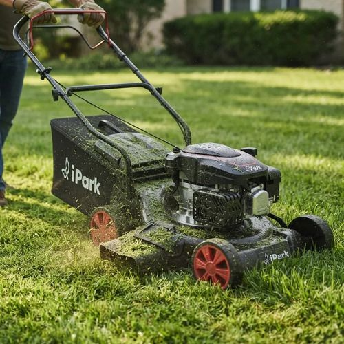 Cortadora Césped A Nafta 4,0hp Con Recol 390mm Ipark - Mara Negro - Imagen 4