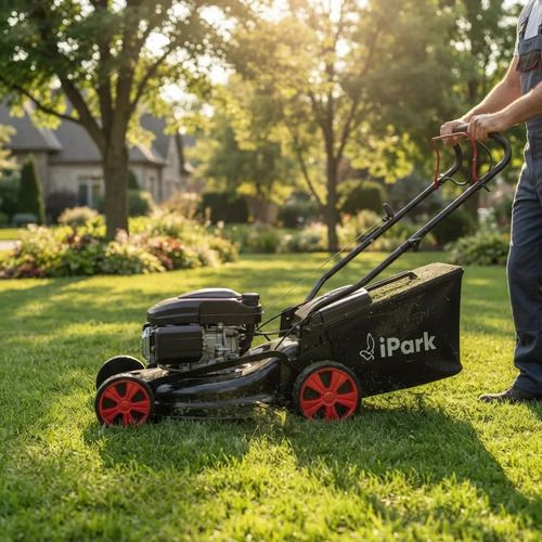 Cortadora Césped A Nafta 4,0hp Con Recol 390mm Ipark - Mara Negro - Imagen 8