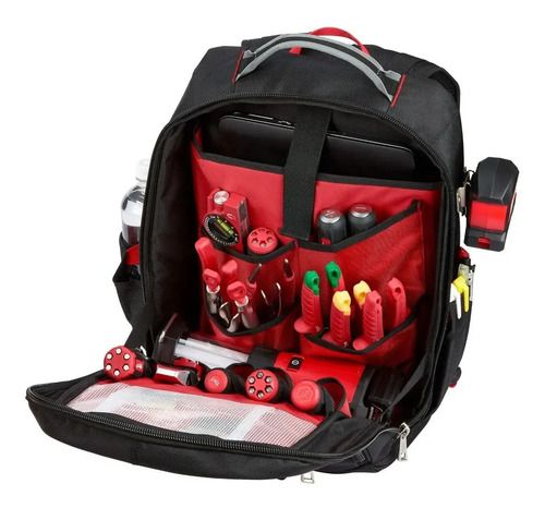 Mochila Portaherramientas Milwaukee Backpack 48-22-8202 Color Rojo/negro - Imagen 8