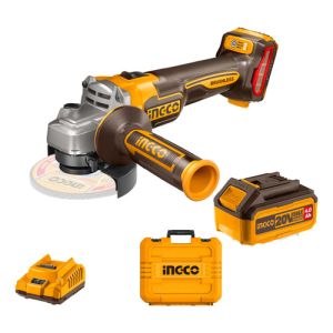 Amoladora 20v Bl + 2 Bat 4ah + Obsequios  Cagli211542 Amarillo 50hz/60hz