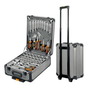 Set Kit Herramientas 245 Pzas Con Malentin Portatil Lusqtoff Plateado