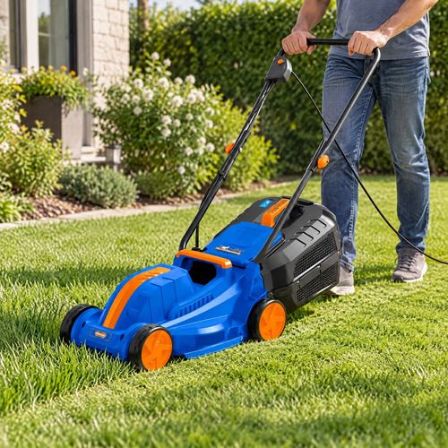 Corta Cesped 1300w 3500/min 330mm Wen3205 Wadfow - Mara Azul - Imagen 4