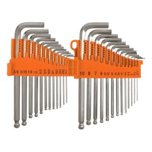 Llaves Allen Milimetricas Y Estandard 25pz Truper 15572 Plateado