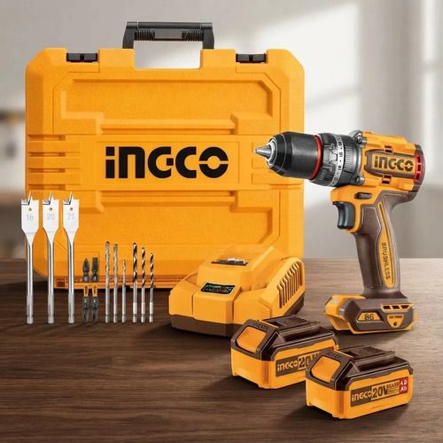 Taladro Ator. Eléctrico Ingco P20s Con Maletín Y 2batería 4a Naranja Oscuro - Imagen 5