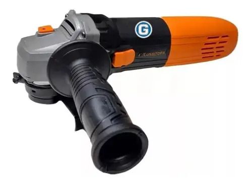 Amoladora Angular Lusqtoff 1400w Ø 125mm Antipolv Pared 6vel Naranja - Imagen 2