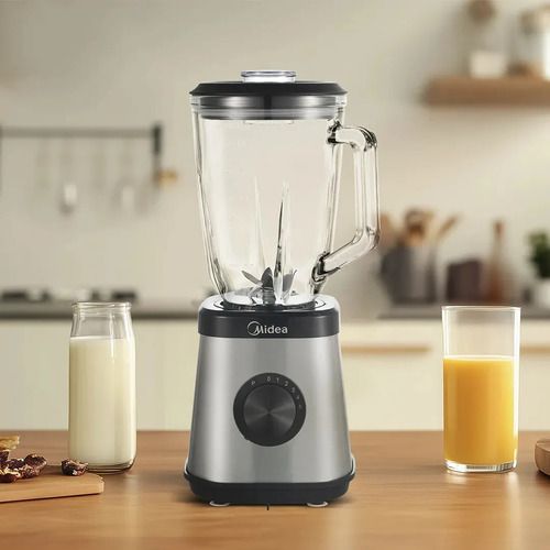 Licuadora Midea 1,5l Jarra De Vidrio Bl1010w Plateado - Imagen 7
