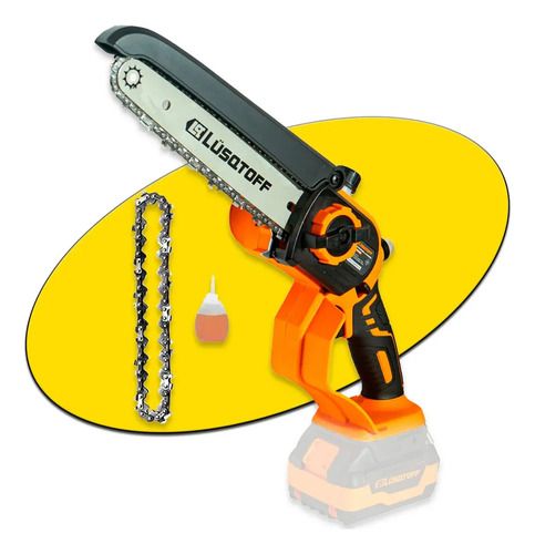 Electrosierra Inalambrica Motosierra Electrica Lusqtoff Naranja