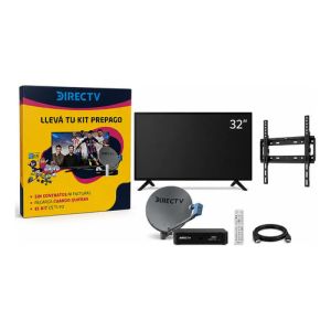 Decodificador Directv Prep. + Tv 32  + Soporte Fijo Gris