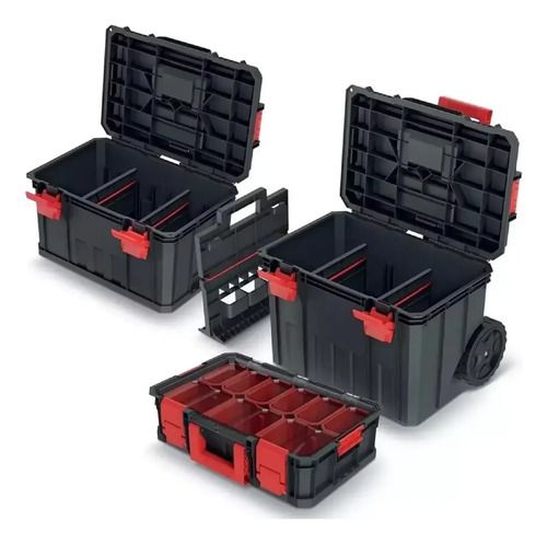 Caja De Herramientas Con Carro Kistenberg (alemania) 3piezas Rojo - Imagen 2