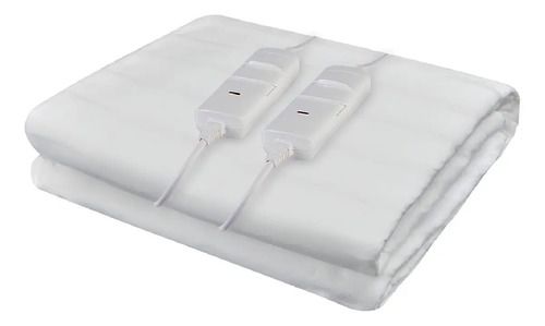 Calienta Cama Regulable 2 Plazas 150x160 Cm Rotel Color Blanco Liso