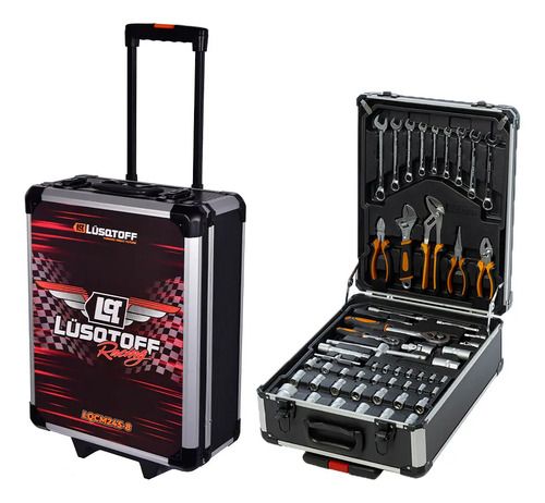 Set Kit Herramientas 245 Pzas Con Malentin Portatil Lusqtoff Plateado - Imagen 3