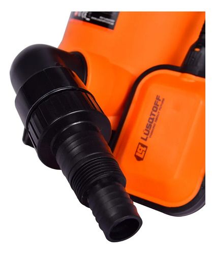Bomba Sumergible Desagote 750 Watts Agua Sucia Limpia Pileta Naranja Oscuro - Imagen 3