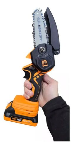 Mini Motosierra A Bateria Lusqtoff Black Series Cargador 2 Bat Color Naranja - Imagen 8