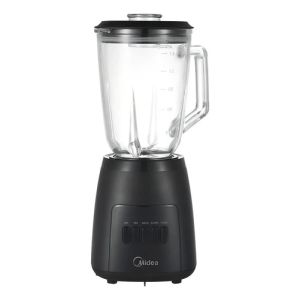 Licuadora Midea Negra 1,5l Jarra De Vidrio Mj-bl6014w Color Negro