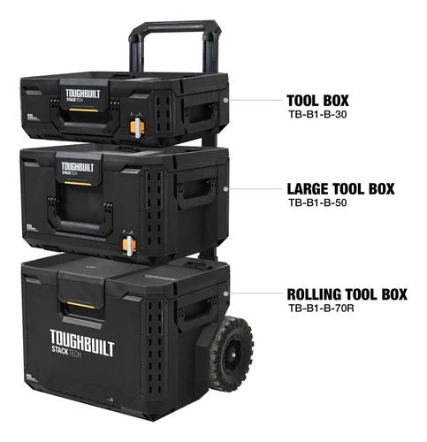 Caja Organizadora Herramientas Con Ruedas Toughbuilt Tb-b1s3-b-70r Negro - Imagen 4
