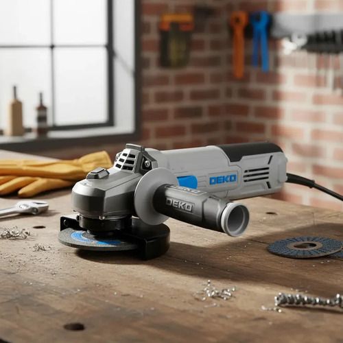 Amoladora Angular 4 1/2 115mm Deko Dkag115xp90 900w Color Gris Claro - Imagen 5