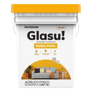 Látex Glasu! Interior Antihongos Colores - 18 Lts Acabado Mate Color A Eleccion