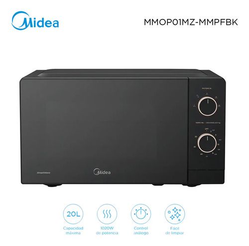Microondas 20l Midea Inverter Negro Mmop01mz-mmpfbk - Imagen 2