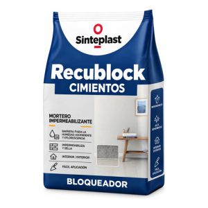 Bloqueador De Humedad De Cimientos Sinteplast Recublock 5 Kg