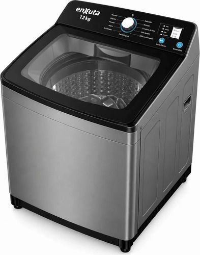 Lavarropas Carga Frontal Inverter Enxuta 7kg Gris Oscuro