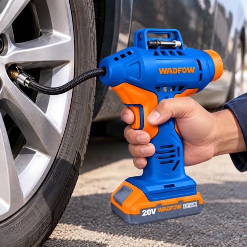 Inflador Compresor 20v P20s 150psi 10.5 Bar Wadfow Wln2520 Azul 50-60 Monofásica - Imagen 3