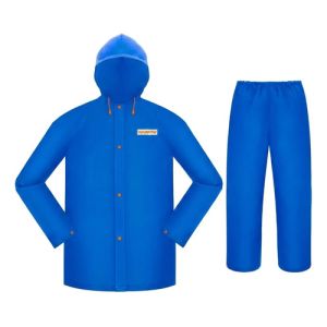 Equipo De Lluvia Campera Y Pantalon Wadfow L Azul