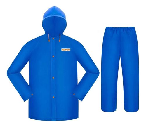 Equipo De Lluvia Campera Y Pantalon Wadfow Xxl Azul