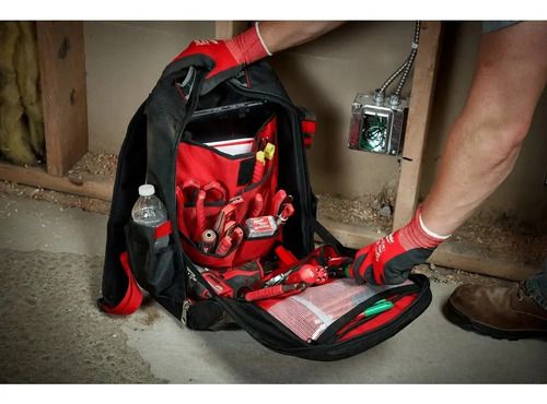 Mochila Portaherramientas Milwaukee Backpack 48-22-8202 Color Rojo/negro - Imagen 12