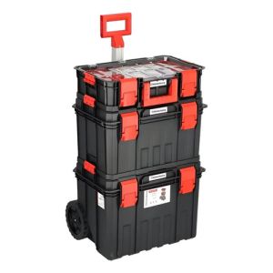 Caja De Herramientas Con Carro Kistenberg (alemania) 3piezas Rojo