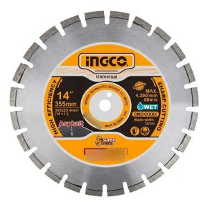 Disco De Diamantede Corte Ingco Dmd033553 355mm X 1.2cm Color Amarillo