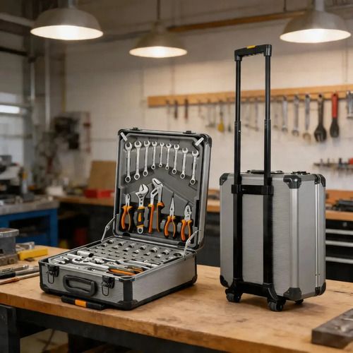 Set Kit Herramientas 245 Pzas Con Malentin Portatil Lusqtoff Plateado - Imagen 10