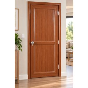 Puerta De Pvc Con Pomo 0,75 M X 2 M Marrón