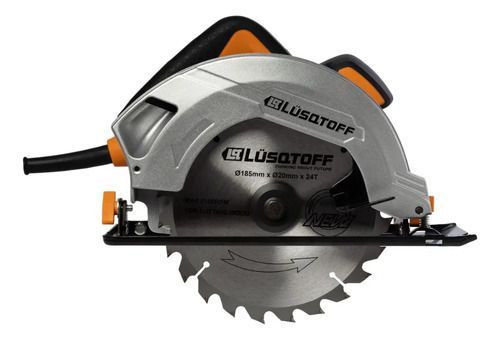 Sierra Circular Eléctrica Lüsqtoff Csl1500-8 185mm 1.5kw Naranja/negro 50hz 50 Hz - Imagen 5
