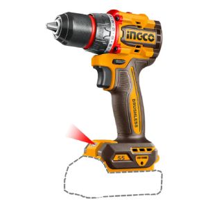 Taladro Atornillador Bateria Ingco 20v 55nm Punta Cdli205581 Naranja