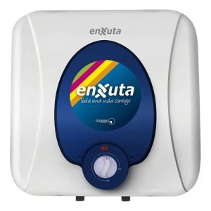 Termotanque Calefón Prisma 25 Litros Enxuta Tanque Acero Color Blanco